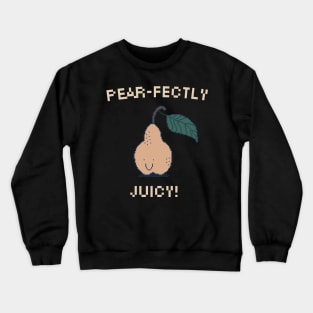 Pear-fectly Juicy! 8-Bit Pixel Art Pear Crewneck Sweatshirt